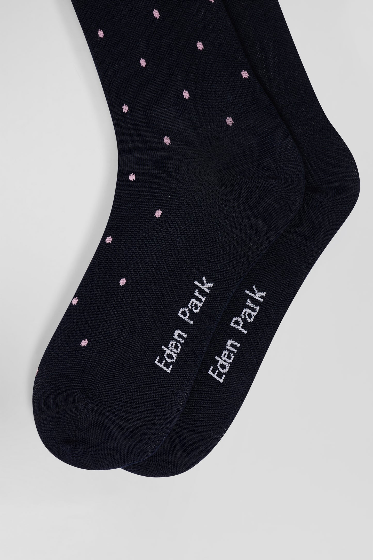 Lot de deux paires de chaussettes en coton stretch mélangé marine