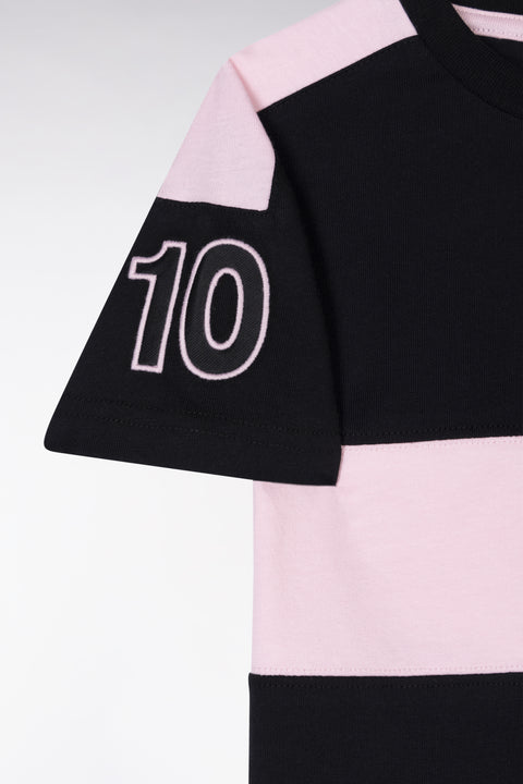 T-shirt Nouvelle Zélande en coton noir coupe droite - Image 2