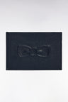 Porte-cartes en cuir grainé marine