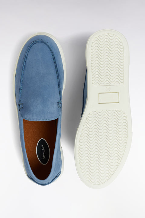 Loafers with sneakers soles in grey suede leather - Image 3