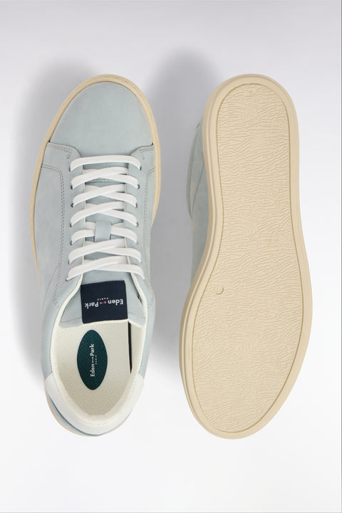 Baskets basses en cuir suédé gris clair - Image 3