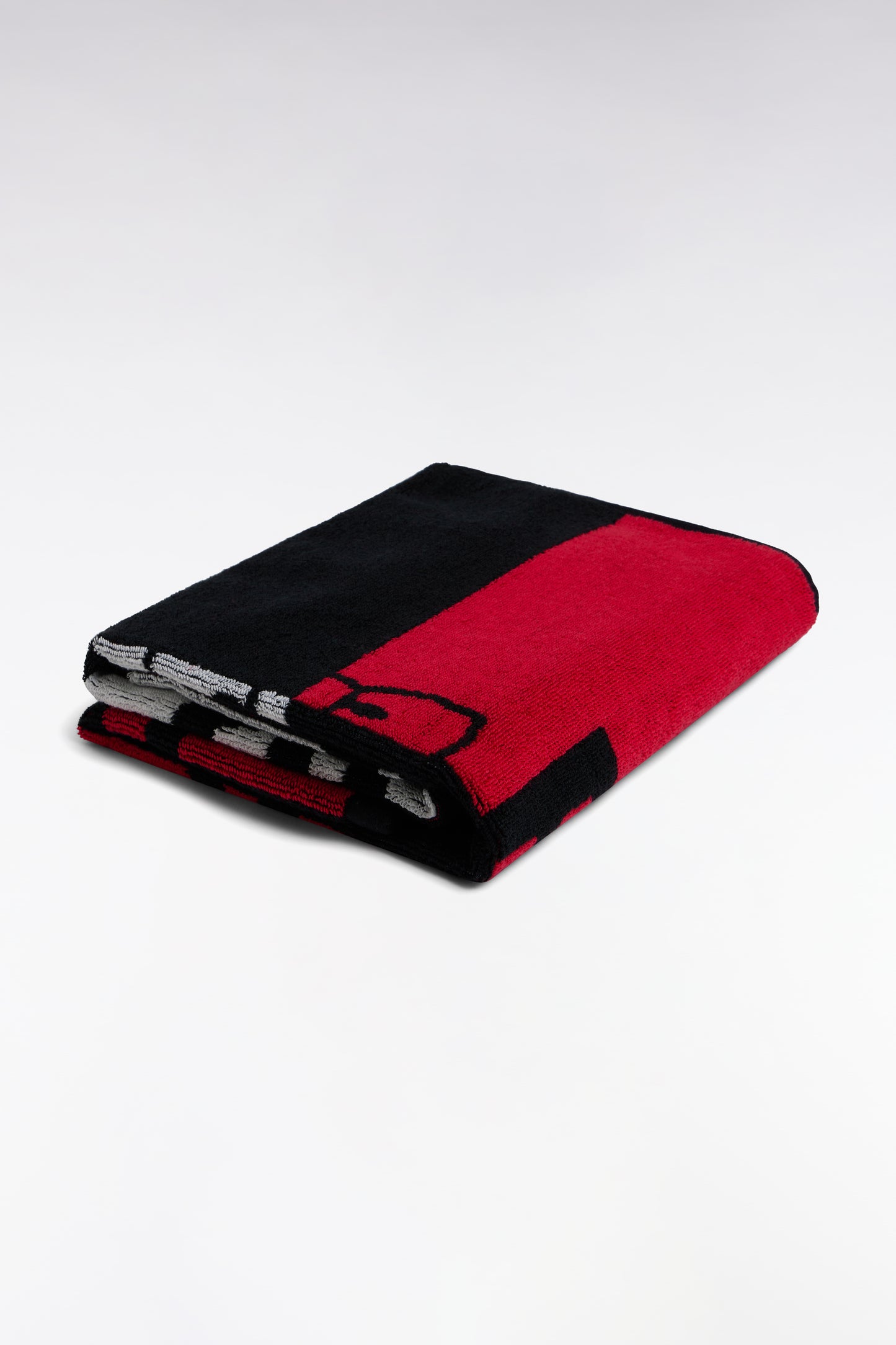 Drap de plage logo Eden Park en coton fuchsia