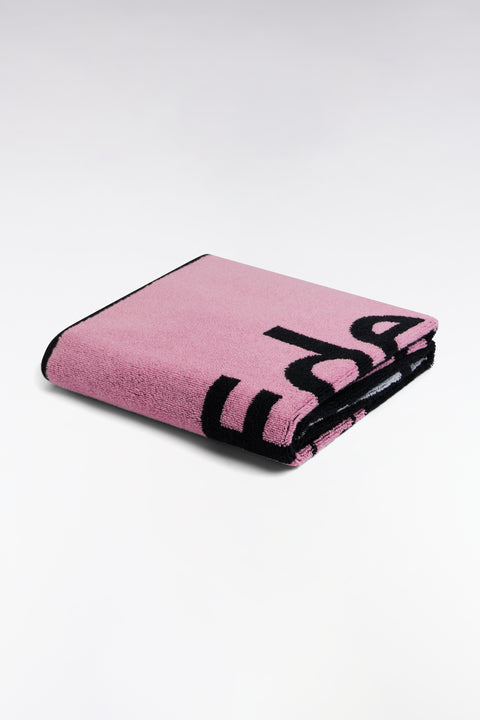 Drap de plage Eden Park en coton rose - Image 2