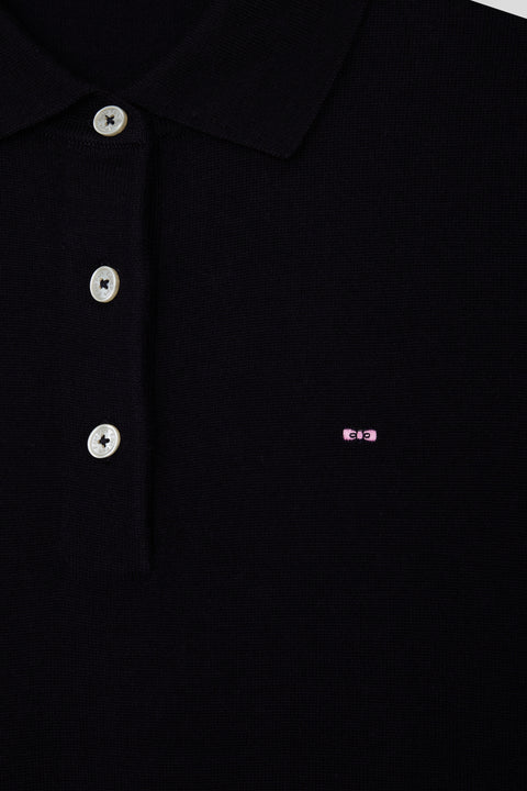 Pull femme col maillot en laine noir coupe Regular - Image 3