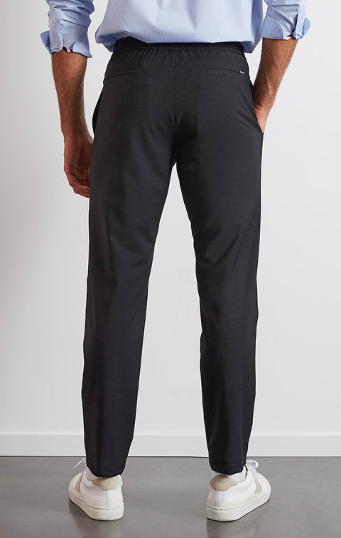 Grey trousers with elasticated waist - Image 3