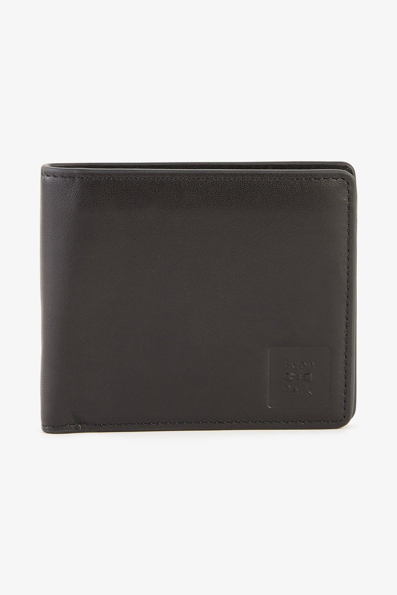 Portefeuille forme italien en cuir noir