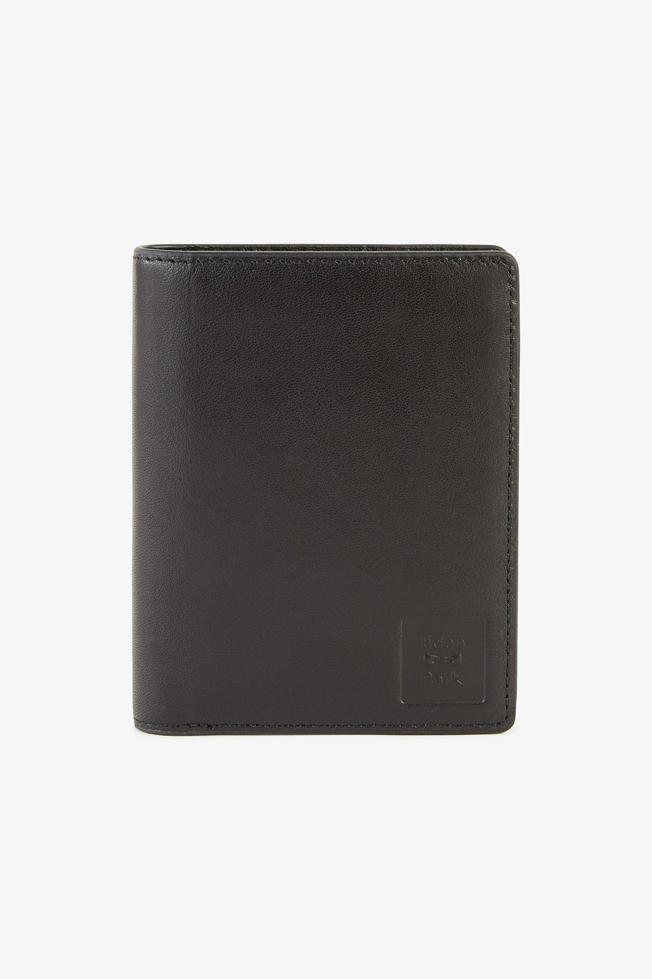 Portefeuille forme francais cuir noir