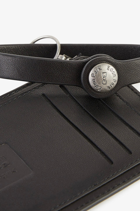 Pochette noire en cuir - Image 3