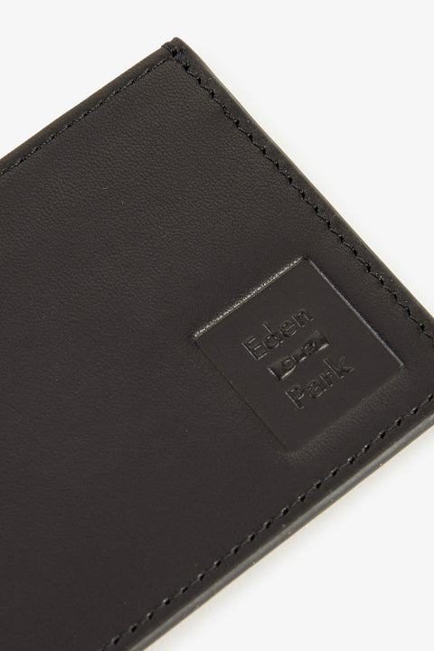 Porte-carte en cuir noir - Image 3
