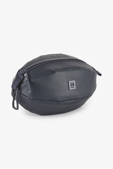 Dark blue leather oval case - Image 1