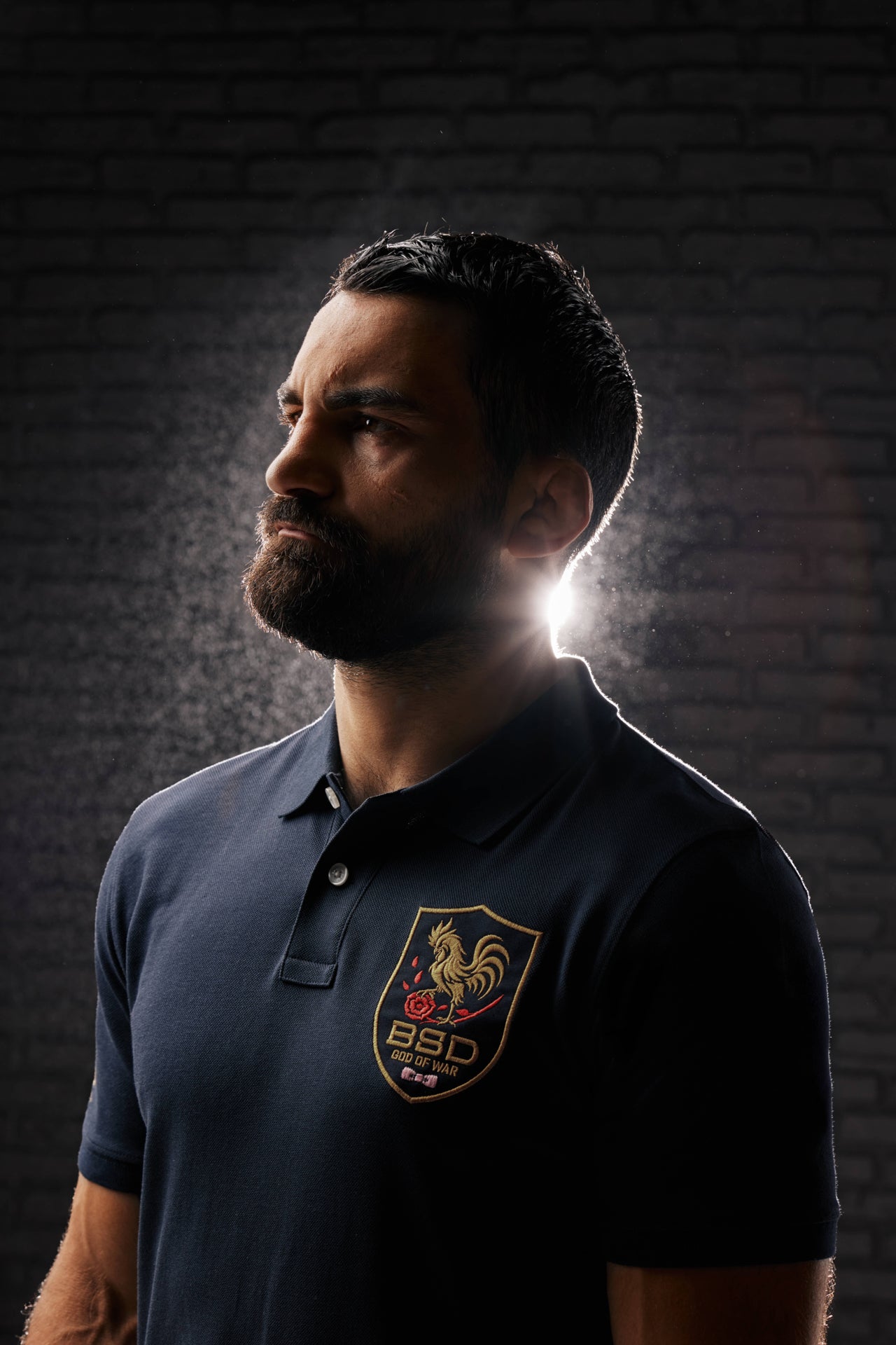 Polo bleu marine en coton pima X Benoît Saint Denis
