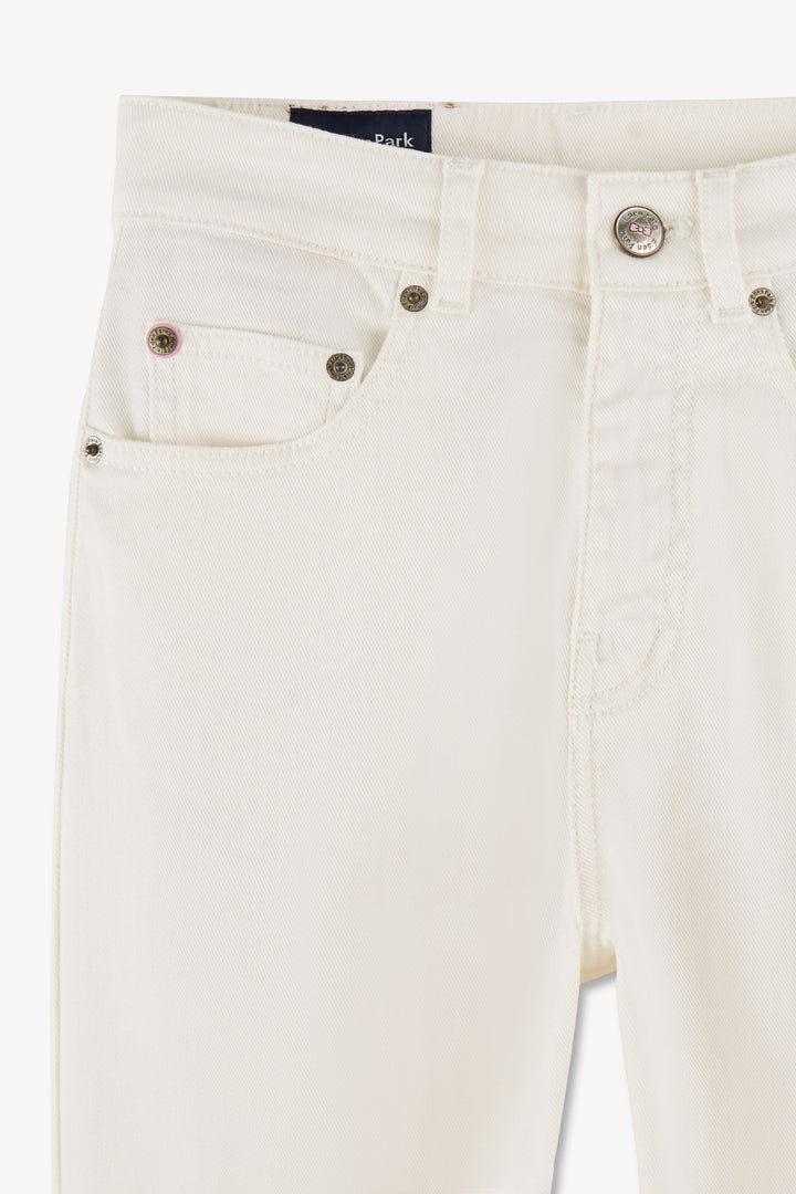 Jean blanc en coton stretch coupe Comfort