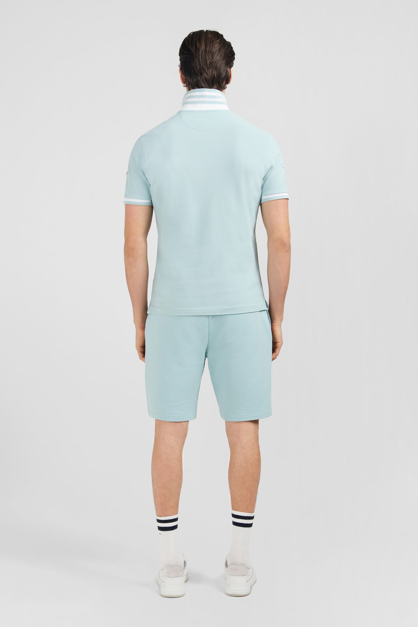 Polo vert manches courtes uni