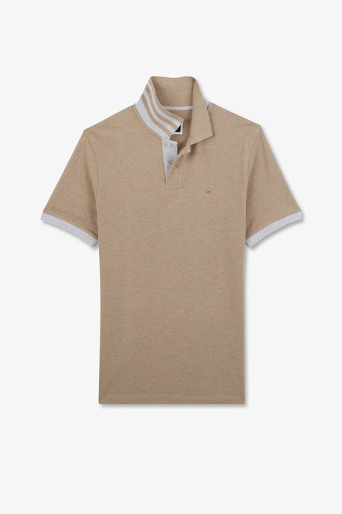 Polo beige à manches courtes - Image 2