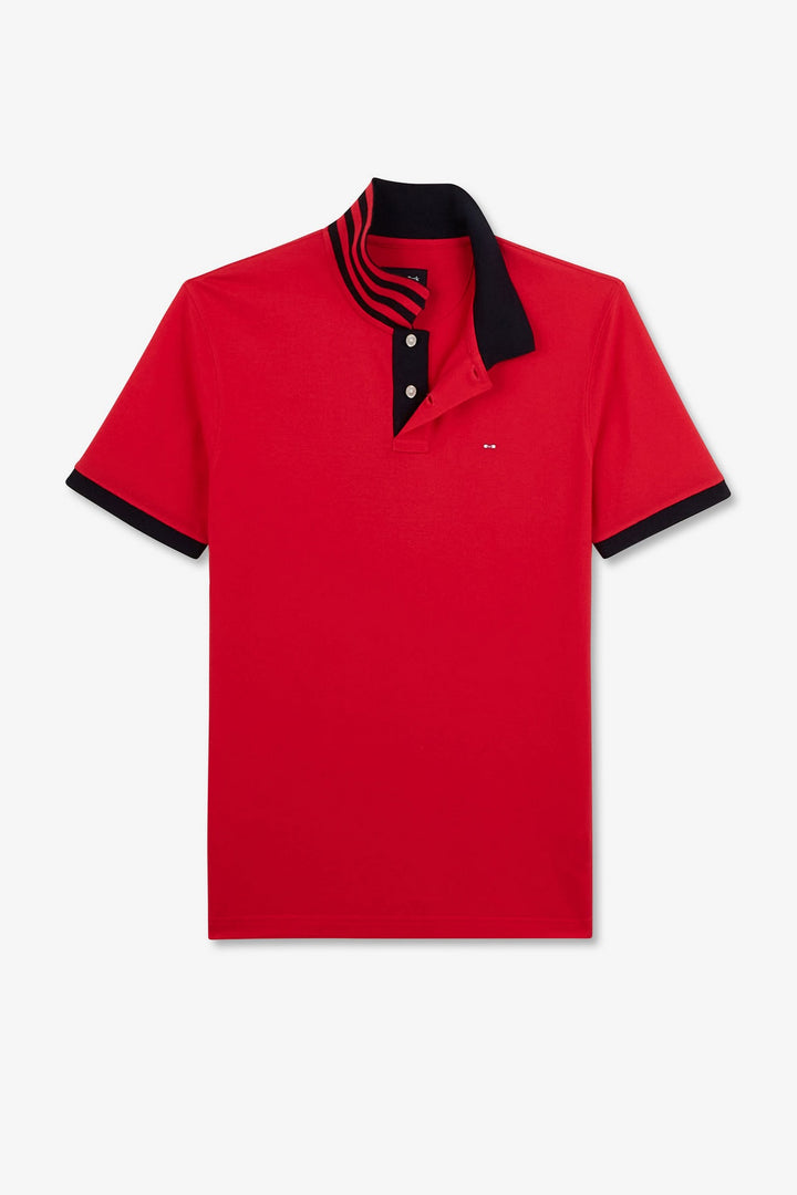 Polo rouge manches courtes