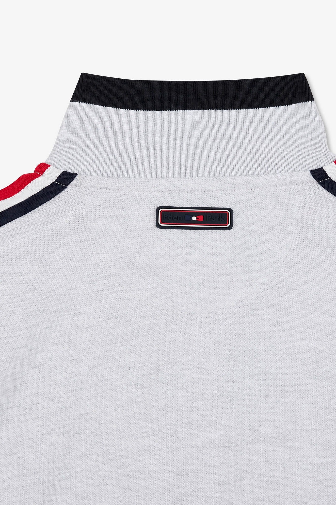 Polo gris chiné manches courtes