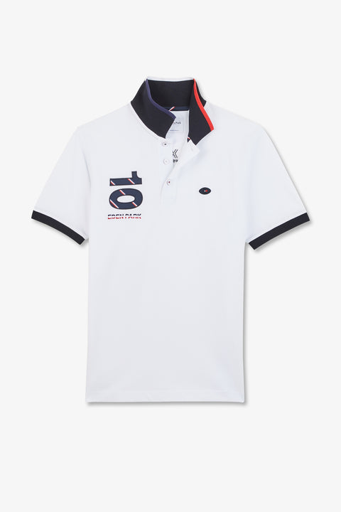 Polo blanc à manches courtes XV de France - Image 2