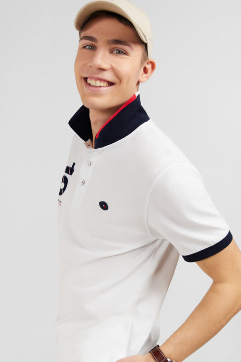 Polo blanc à manches courtes XV de France - Image 3