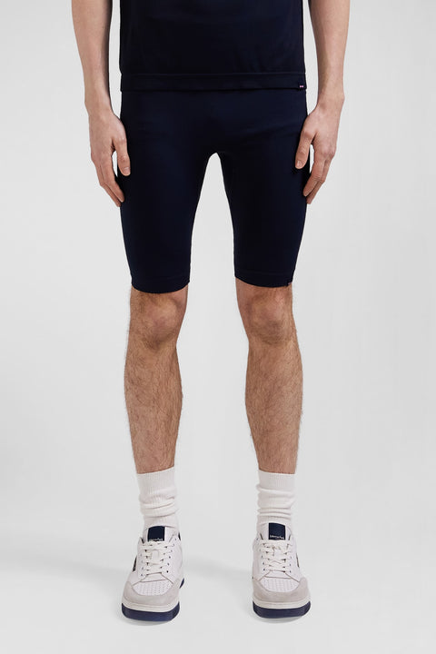 Navy blue stretch sports cycling shorts - Image 2
