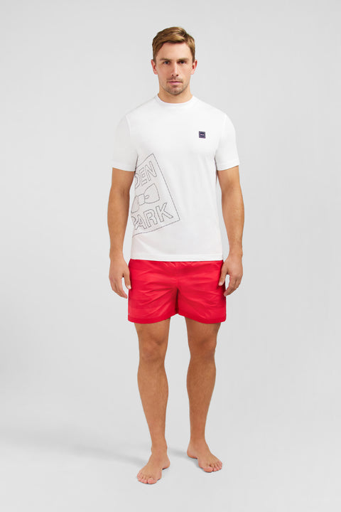 T-shirt blanc imprimé Eden Park - Image 1