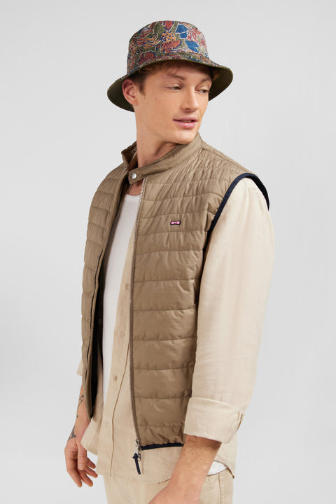 Doudoune beige sans manches - Image 3