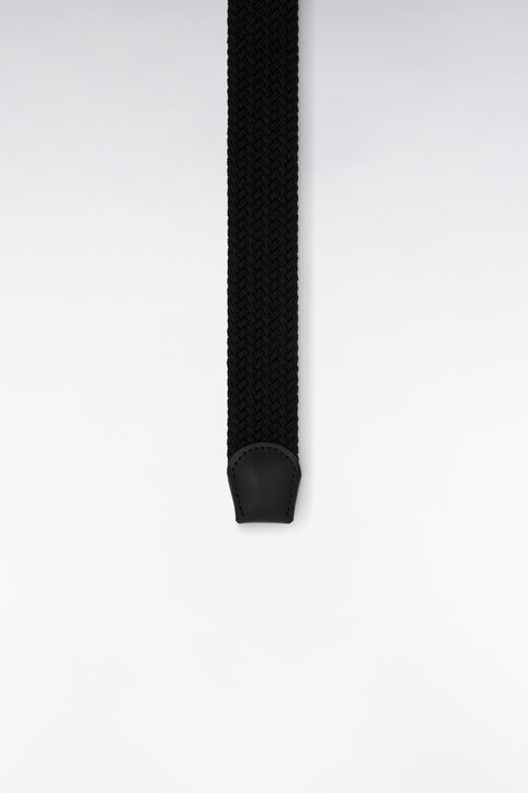 Ceinture élastique en caoutchouc uni noir - Image 3