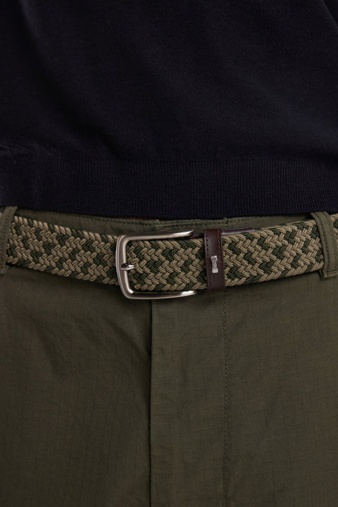 Ceinture élastique en caoutchouc camaïeu kaki - Image 2