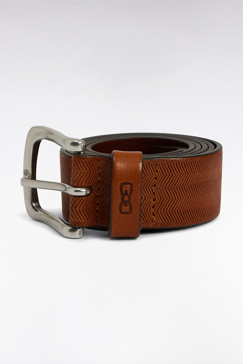 Ceinture en cuir marron - Image 1