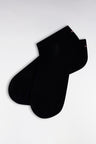 Navy stretch cotton-blend socks