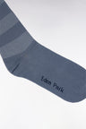 Grey stretch cotton-blend full-rim socks