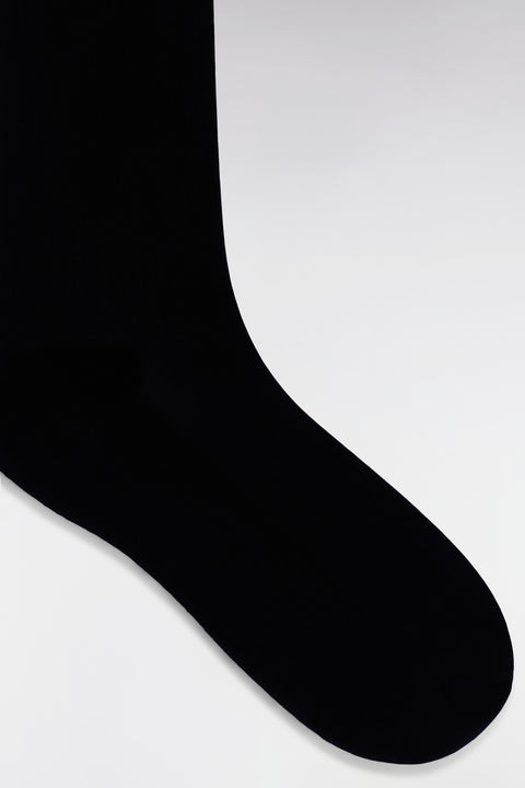 Navy stretch cotton-blend socks with Eden Park logo - Image 2