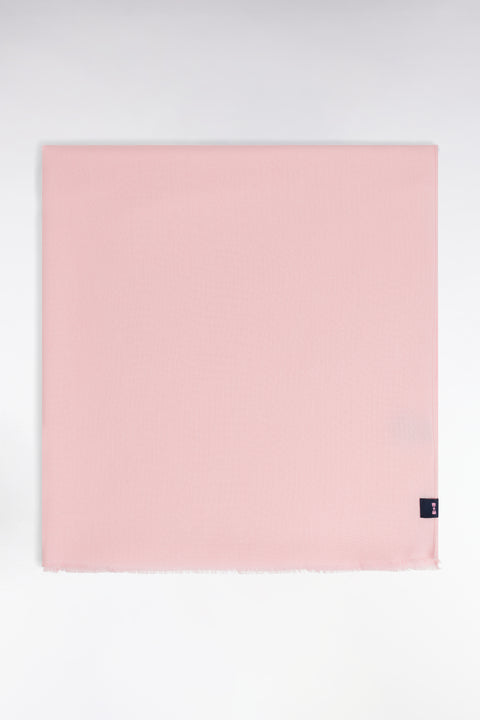 Écharpe fluide unie rose - Image 3