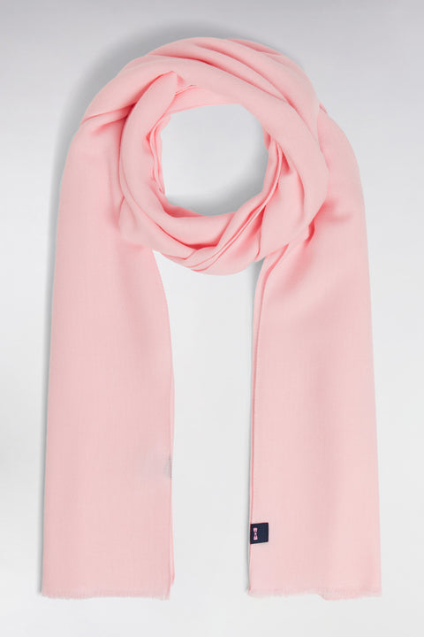 Écharpe fluide unie rose - Image 2