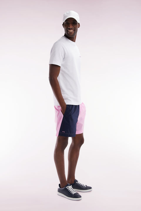 Maillot de bain bicolore rose et marine - Image 3