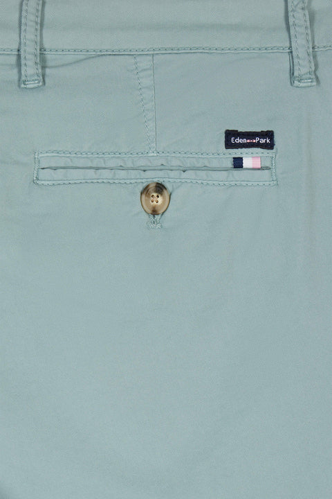 Pantalon chino sans plis en coton stretch gris moyen coupe droite - Image 2