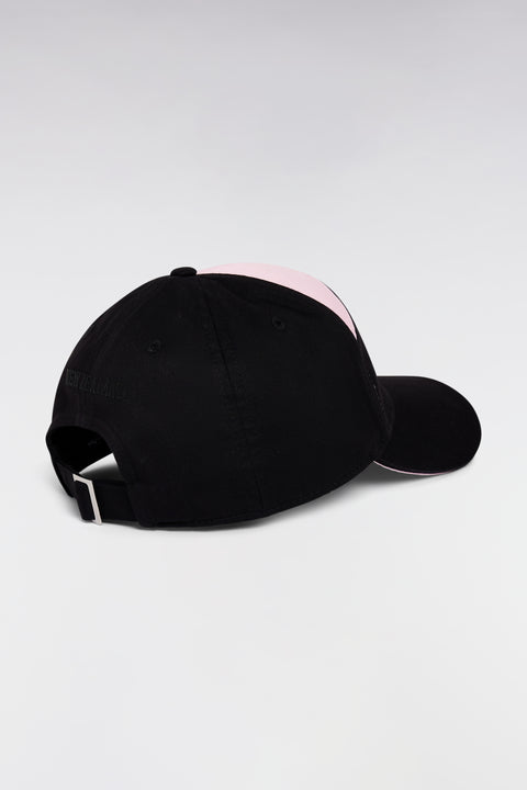 New Zealand cotton cap in black and pink - Image 2