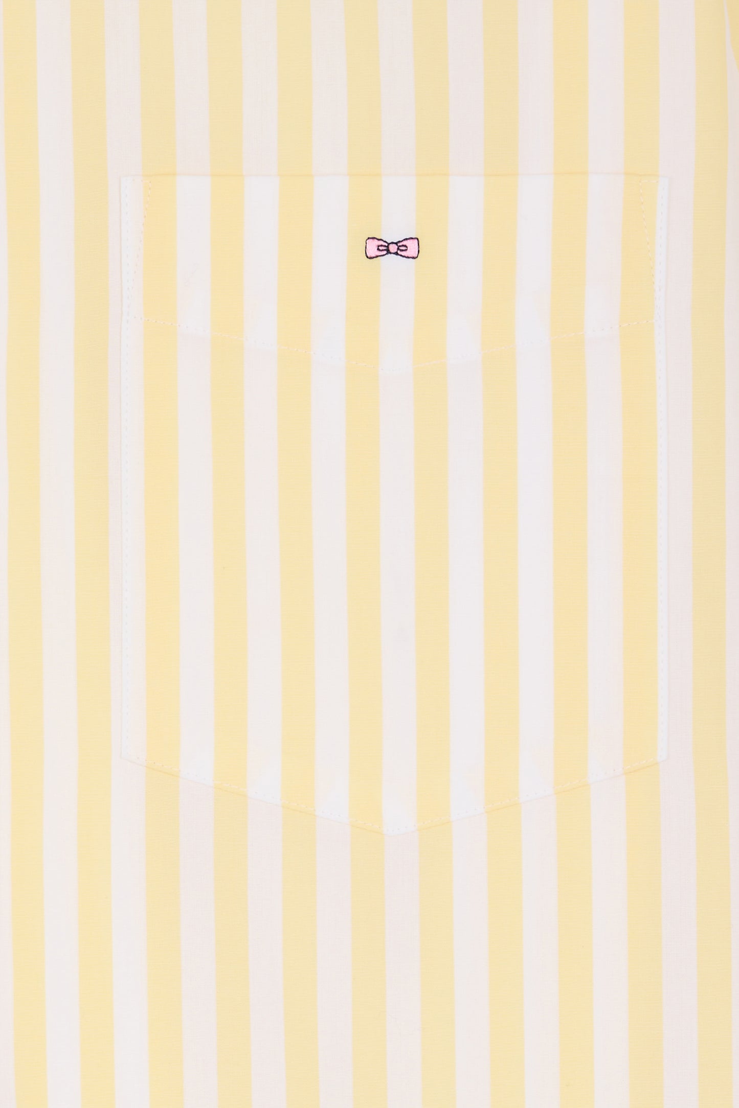 Straight-fit striped ivory cotton shirt