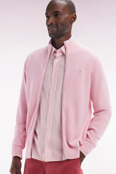 Chemise en coton à rayures roses coupe droite - Image 3