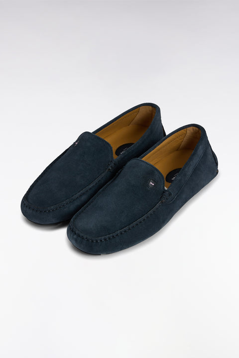 Mocassins en cuir suédé bleu marine - Image 3