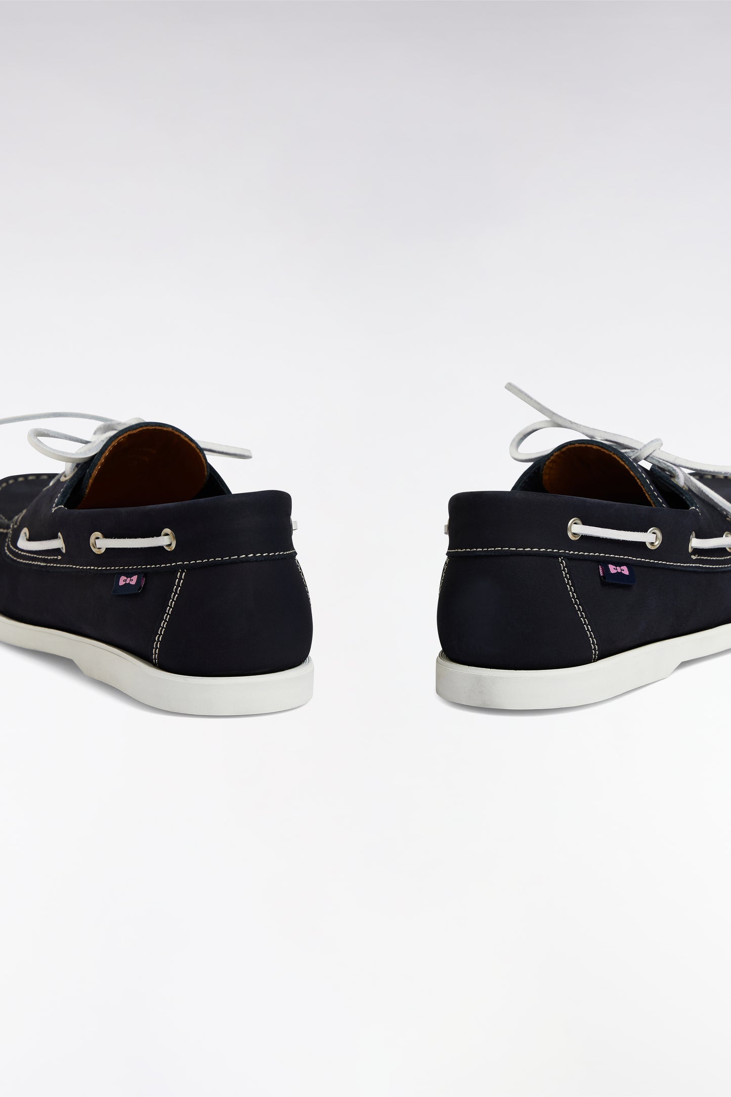 Navy suede leather boat shoes style loafers