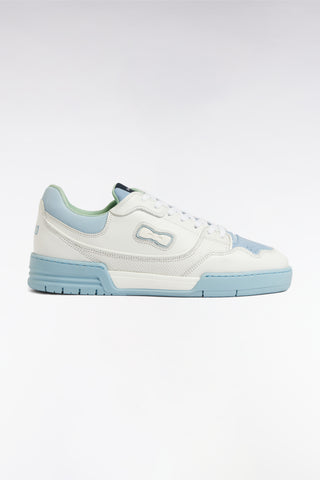 Sneakers EP10 en cuir blanches et vert d'eau