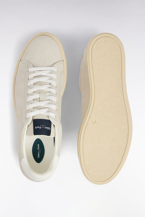 Baskets basses en cuir suédé jaunes - Image 2