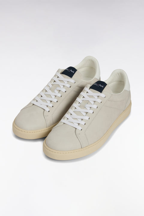 Baskets basses en cuir suédé jaunes - Image 3