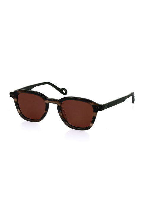 XV de France sunglasses in khaki tortoiseshell acetate - Image 1