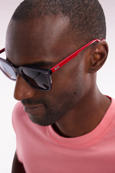 XV de France grey and coral acetate sunglasses - Image 2