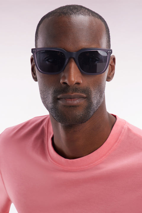 XV de France grey and coral acetate sunglasses - Image 3