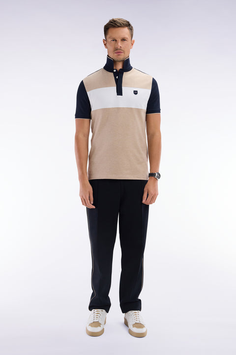 Pantalon jogging en coton interlock noir coupe droite - Image 1