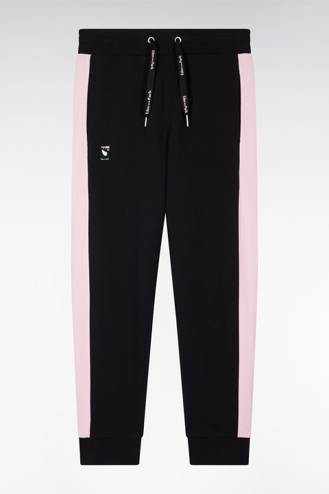 Jogging Nouvelle Zélande en molleton coton noir et rose coupe décontractée - Image 2