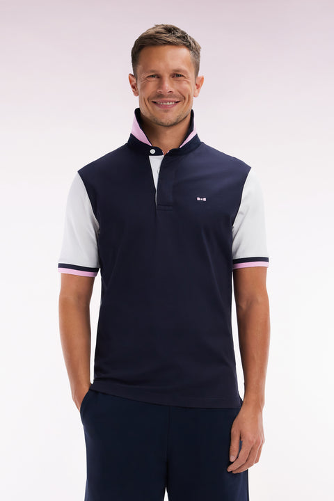 Maillot à manches courtes en jersey de coton blanc coupe droite broderies nœud papillon - Image 1