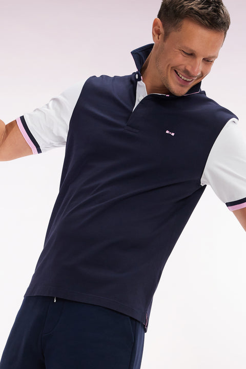 Maillot à manches courtes en jersey de coton blanc coupe droite broderies nœud papillon - Image 3